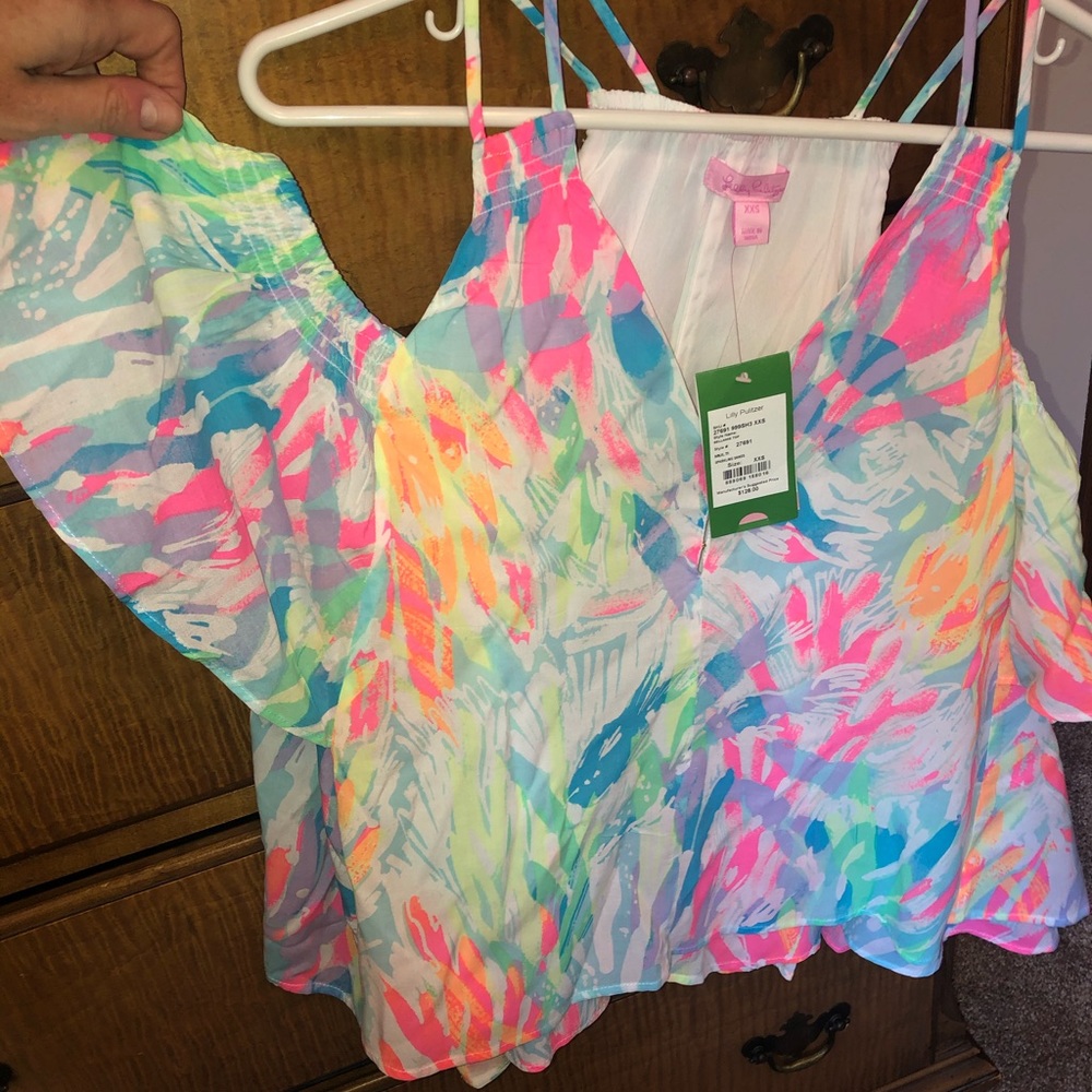 Brand New Lilly Pulitzer Bellamie Top XXS